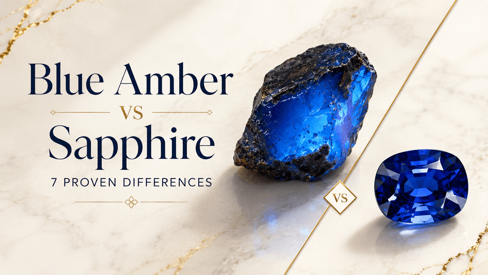 Blue Amber vs Sapphire