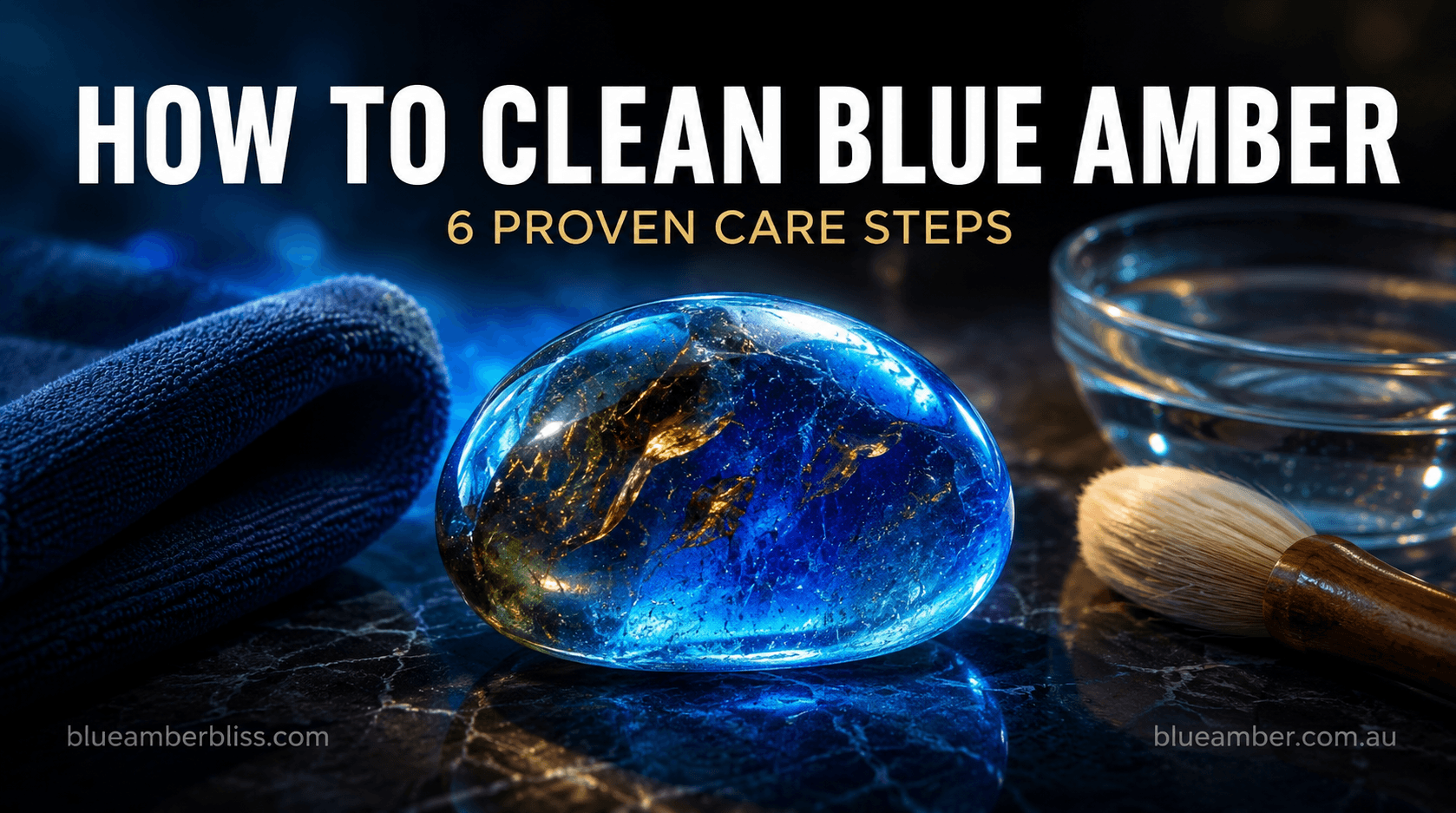 How to clean Blue Amber