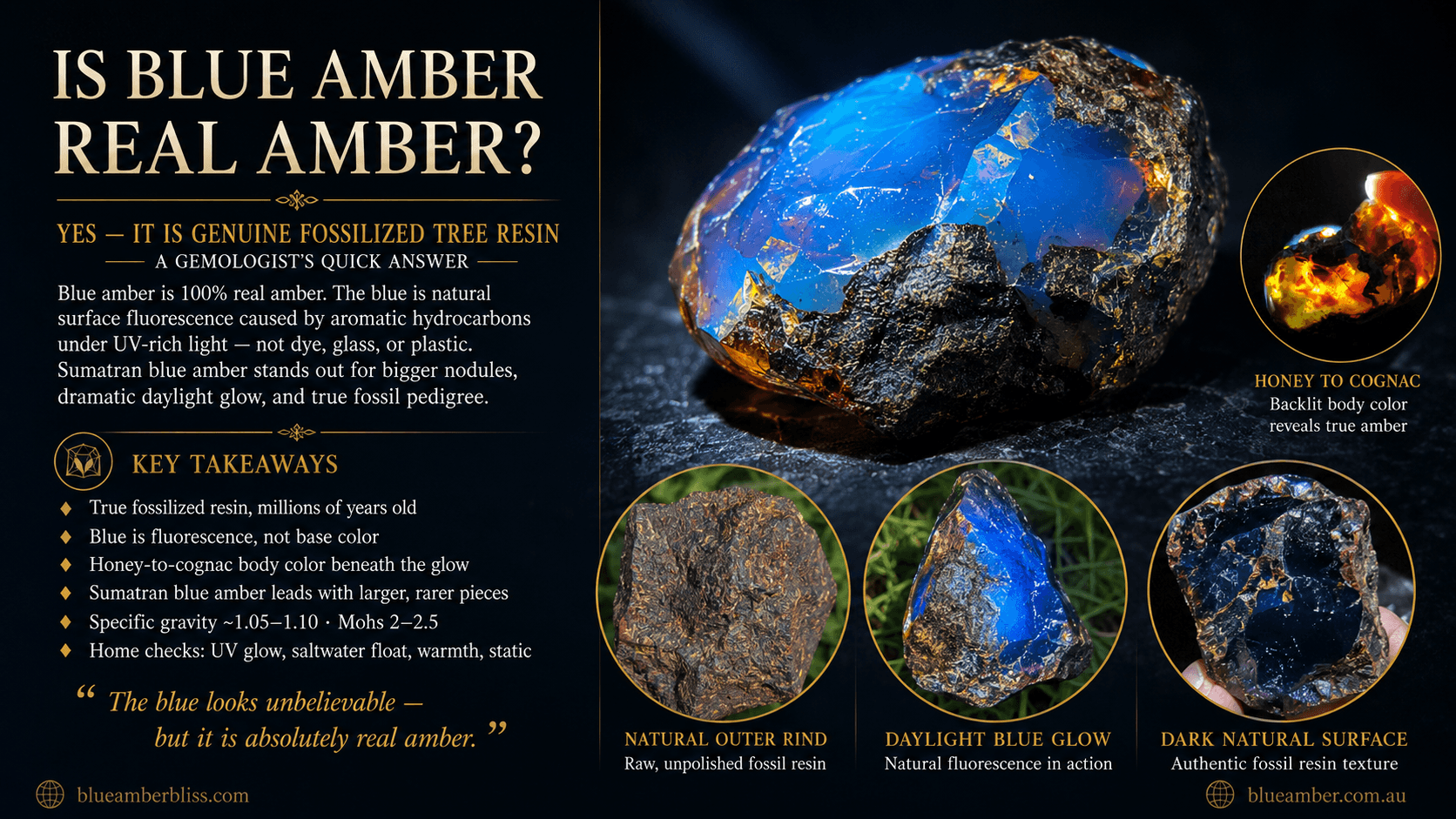 Is blue amber real