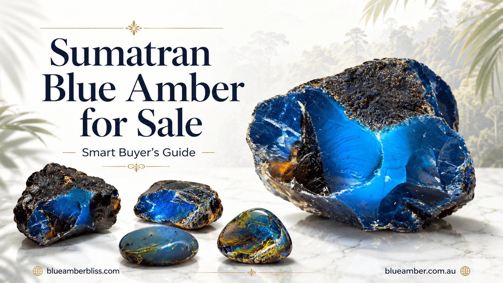 Sumatran Blue Amber for sale